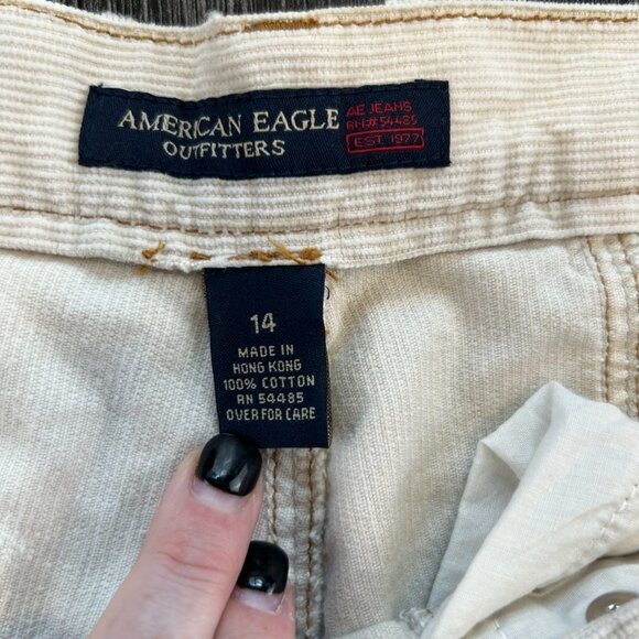 Vintage American Eagle Corduroy Pants | Wide Leg | Size 14 - Picture 2 of 3